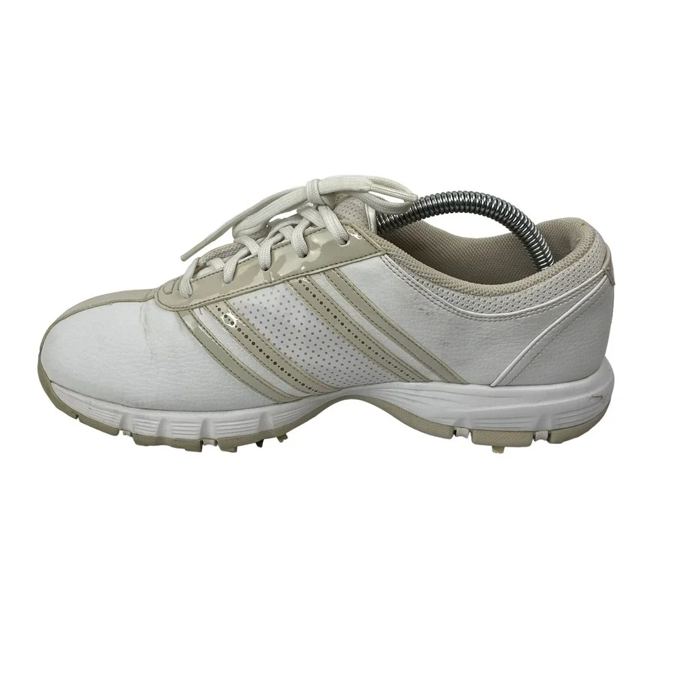 Nike Delight Golf Shoes Womens 9.5 White Beige 317622-121 Leather
